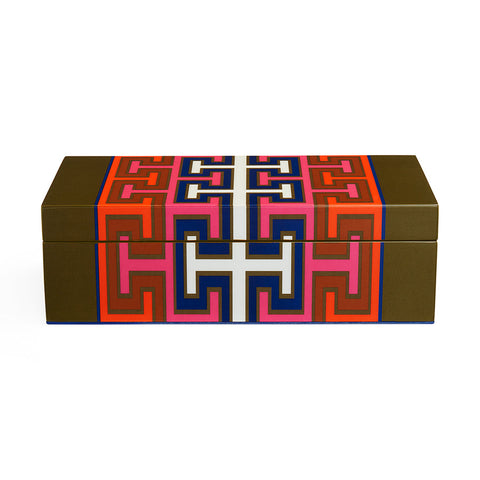 SCATOLA LACQUER MADRID BOX SMALL ART. 33183 JONATHAN ADLER MULTICOLOR
