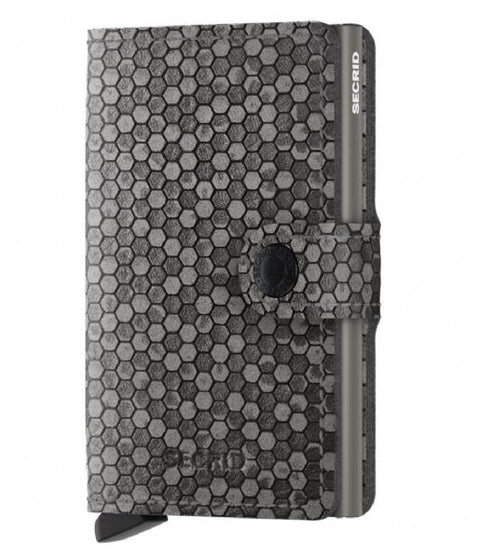 MINIWALLET SECRID HEXAGON GREY