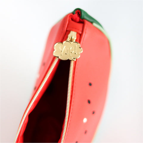 PORTAMONETE FRUIT/VEGGY FRESH WATERMELON LEATHER YUP! RED