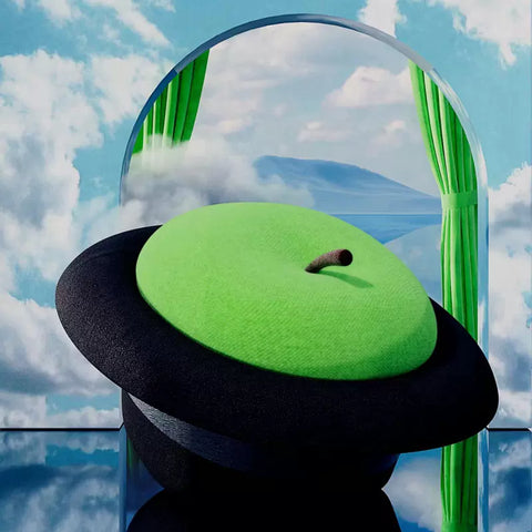 POLTRONA MAGRITTA GUFRAM GREEN