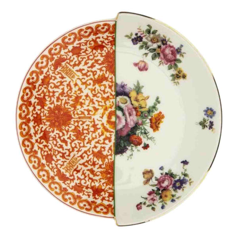 PIATTINO PORCELLANA HYBRID CM 15 OLIVIA  09707 SELETTI WHITE