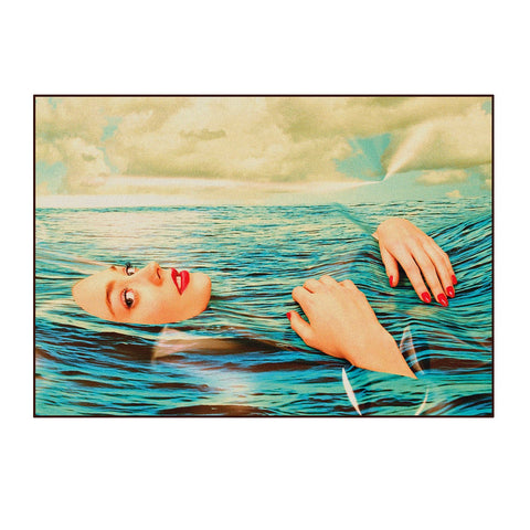 TAPPETO GIRL IN THE SEA 200X280 CM 18074 SELETTI MULTICOLOR