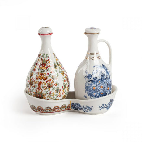 SET PER CONDIMENTI HYBRID THELME 18,4 X 9,2 X 16 CM 09690 SELETTI WHITE