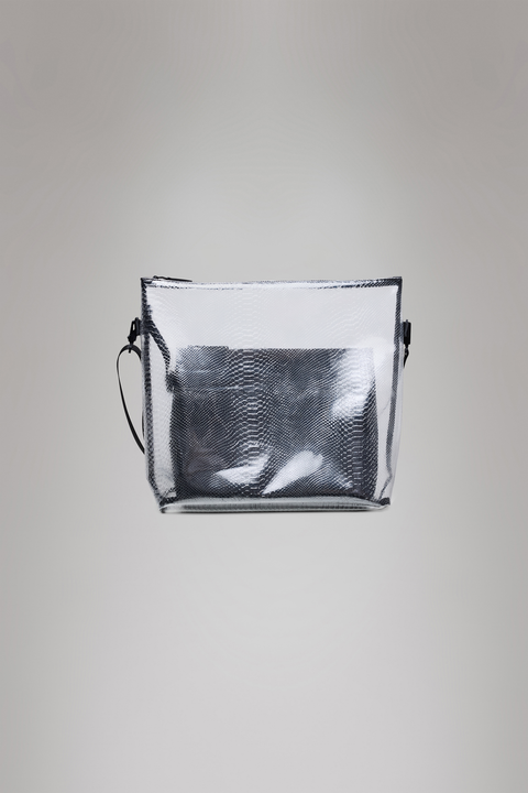 SNAKE TOTE BAG LARGE  art. 25070 RAINS TRANSPARENT