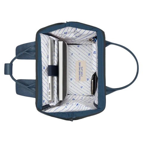 ZAINO CABAIA ADVENTURE MEDIUM SAN GILJAN NAVY AND LIGHT BLUE