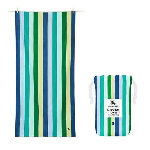 TELO BEACH TOWEL SUMMER COOL LAGOON DOCK & BAY MULTICOLOR