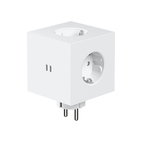PRESA AVOLT SQUARE 2 USB C OPAL WHITE SOCKET F