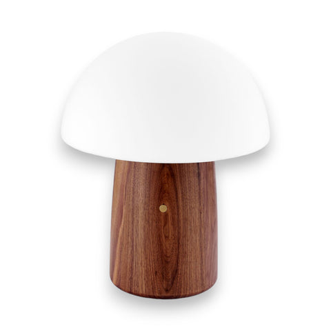 ALICE MUSHROOM LAMP LARGE NATURAL WALNUT WOOD GINKO ART. G022WT1