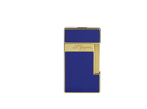 ACCENDINO LI SLIMMY BLUE LACQUER/GOLDEN 028005 S.T. DUPONT BLUE