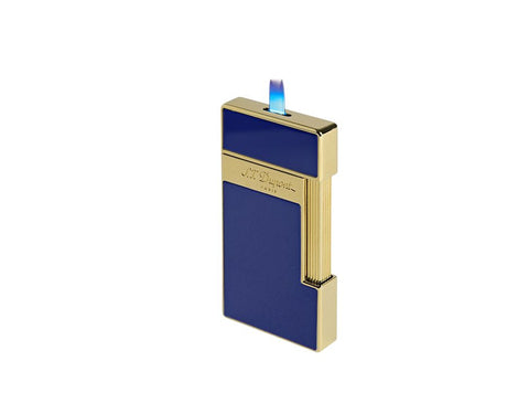 ACCENDINO LI SLIMMY BLUE LACQUER/GOLDEN 028005 S.T. DUPONT BLUE