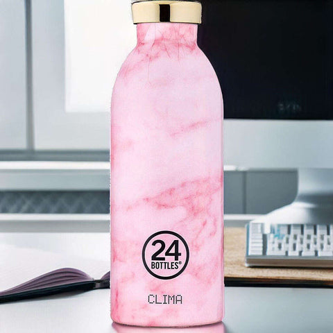 BORRACCIA CLIMA BOTTLE 500 ML 24 BOTTLES MARBLE PINK