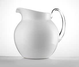 CARAFFA PITCHER PLUTONE SOLID MARIO LUCA GIUSTI WHITE