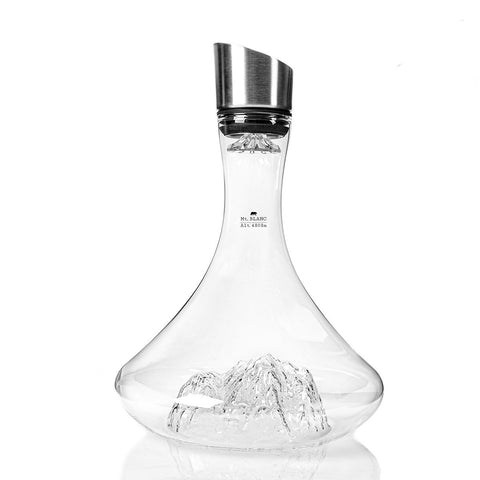 DECANTHER TOPOGRAPHIC MONTE BIANCO TOPO-C-B ALASKAN MAKER TRANSPARENT
