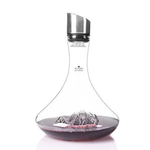 DECANTHER TOPOGRAPHIC MONTE BIANCO TOPO-C-B ALASKAN MAKER TRANSPARENT