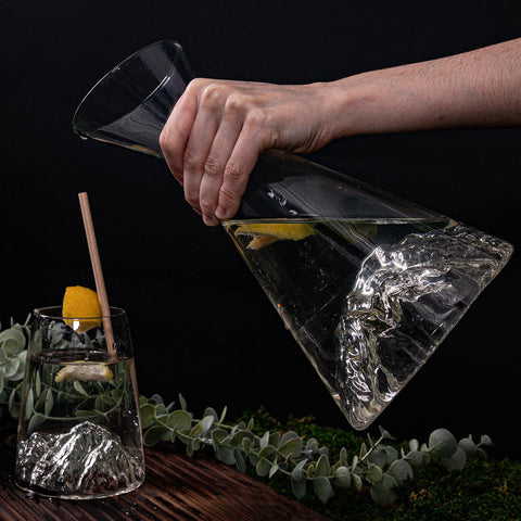 CARAFFA TOPOGRAPHIC MONTE BIANCO ALAKAN MAKER TRANSPARENT