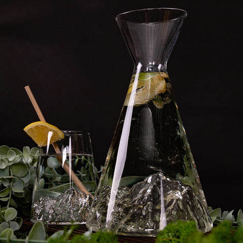 CARAFFA TOPOGRAPHIC MONTE BIANCO ALAKAN MAKER TRANSPARENT