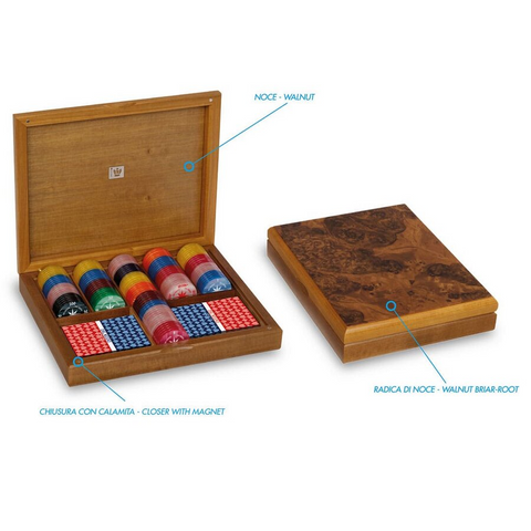 SET POCKER RADICA DI NOCE 804524 DAL NEGRO WOOD