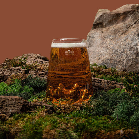BICCHIERE LONG DRINK TOPOGRAPHIC 3 CIME TOPO-VD-TC ALASKAN MAKER TRANSPARENT