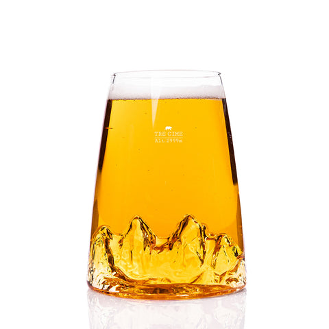 BICCHIERE LONG DRINK TOPOGRAPHIC 3 CIME TOPO-VD-TC ALASKAN MAKER TRANSPARENT