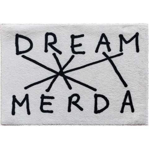TAPPETO DREAM MERDA 70X100 CM SELETTI 18251 WHITE