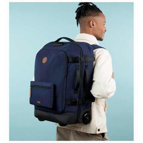 TROLLEY SOFT SUITCASE 52X35X25 REYKJAVIK CABAIA BLUE