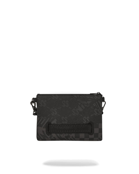 TRACOLLINA 3AM CHECK POUCHETTE 910B7502NSZ BLACK