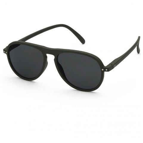 IZIPIZI SUNGLASSES SUN I KAKI GREEN GRAY LENSES +O