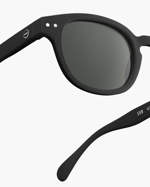 OCCHIALI SUN C BLACK GREY LENSES +O IZIPIZI