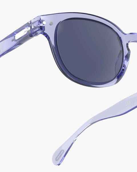 OCCHIALI SUN C ATHLETIC PURPLE BLUE LENSES +0 IZIPIZI PURPLE