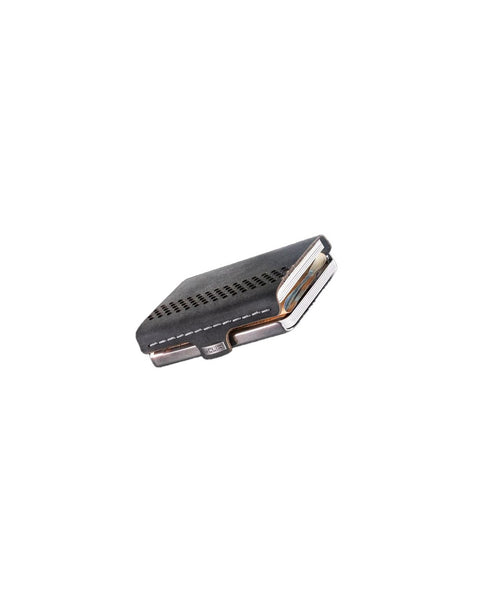 PORTAFOGLIO  MAX STEEL POLISHED SOFT TOUCH I-CLIP BLACK