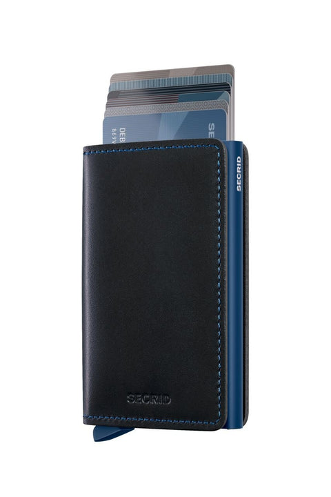 PORTAFOGLIO SLIMWALLET ORIGINAL BLACK-NAVY SECRID BLACK