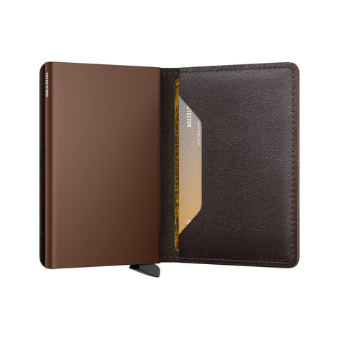 PORTAFOGLIO SLIMWALLET ORIGINAL CHOCOLATE SECRID BROWN