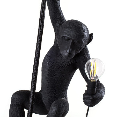 LAMPADA MONKEY OUTDOOR CON CORDA 14923 SELETTI BLACK