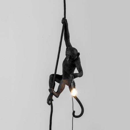 LAMPADA MONKEY OUTDOOR CON CORDA 14923 SELETTI BLACK