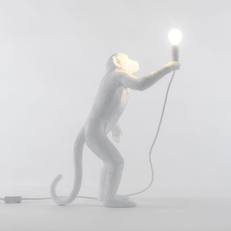 LAMPADA MONKEY STANDING 14880 SELETTI WHITE