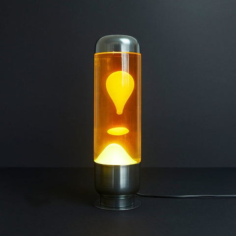 LAMPADA LAVA CAPSULE IN ALLUMINIO ARANCIONE/GIALLO 28011 BALVI YELLOW