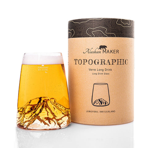 BICCHIERE LONG DRINK TOOGRAPHIC JUNGFRAU TOPO-VD-J ALASKAN MAKER