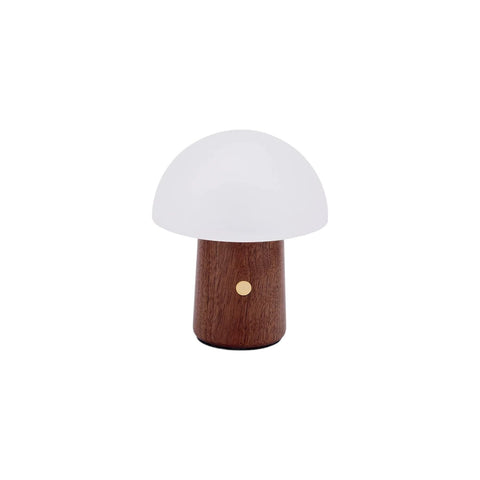 ALICE MUSHROOM LAMP  MINI NATURAL WALNUT WOOD GINGKO ART. G022WT2