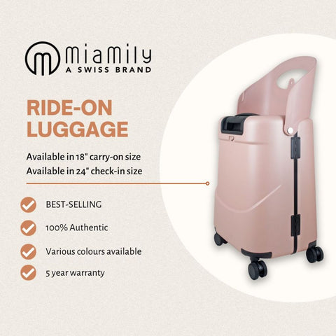 TROLLEY MIAMILY CARRY ON DUSTY PINK LUG2018DP