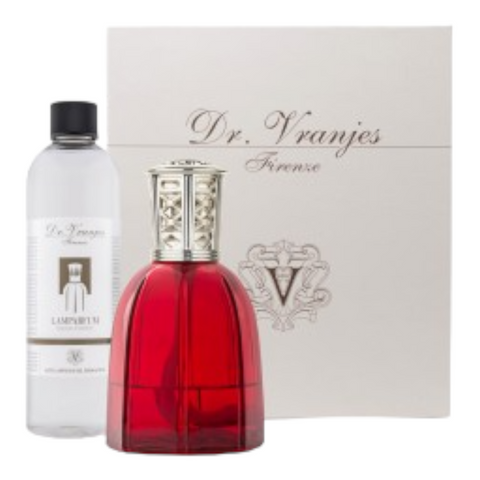 GIFT BOX DR. VRANJES LAMPARFUM IN RUBY GLASS CLASSIC CAP AND REFILL 500ML