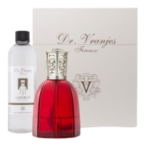 GIFT BOX DR. VRANJES LAMPARFUM IN VETRO RUBINO TAPPO CLASSICO E RICARICA 500ML