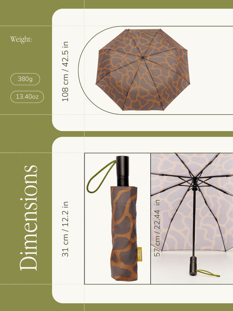 OMBRELLO DUCK RIPPLESIN COFFEE SP046 ORIGINAL DUCKHEAD BROWN
