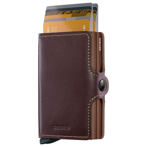 PORTAFOGLIO TWINWALLET ORIGINAL CHOCOLATE SECRID BROWN