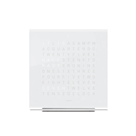 QLOCKTWO TOUCH 13,5X13,5 CM BIANCO