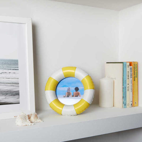 PORTAFOTO FLOATS IN RESINA 28040 BALVI YELLOW
