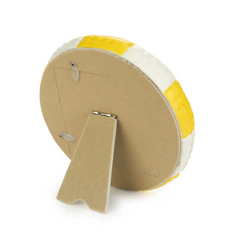 PORTAFOTO FLOATS IN RESINA 28040 BALVI YELLOW
