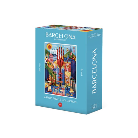 PUZZLE BARCELONA 1000 PZ CARTONE ART. 28105 BALVI BLUE