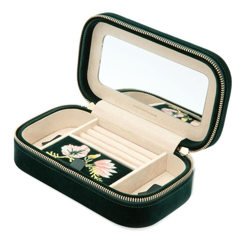 PORTAGIOIE ZOE TRAVEL ZIP CASE FOREST GREEN 393312 WOLF GREEN