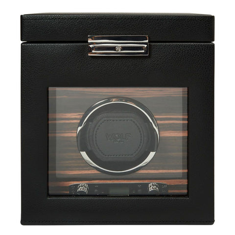 PORTAOROLOGI ROADSTER SINGLE WATCH WITH STORAGE 457156 WOLF BLACK