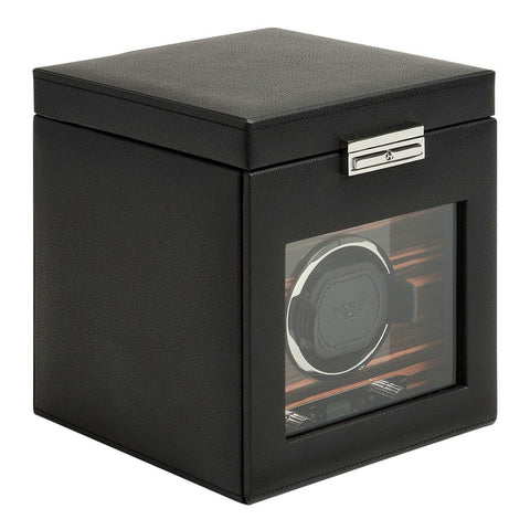 PORTAOROLOGI ROADSTER SINGLE WATCH WITH STORAGE 457156 WOLF BLACK